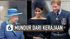 Pangeran Harry dan Meghan Markle mundur dari anggota senior keluarga Kerajaan Inggris.