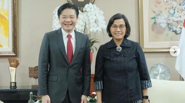Menteri Keuangan Sri Mulyani Indrawati bertemu dengan Menteri Keuangan dan Pemimpin Generasi ke 4 (G4) Singapura