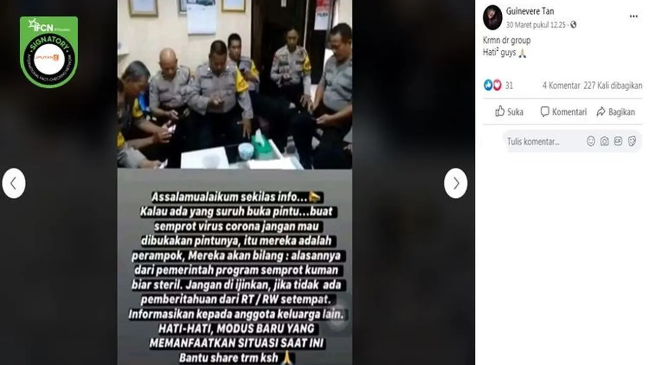 Gambar Tangkapan Layar Berita Tentang Perampokan