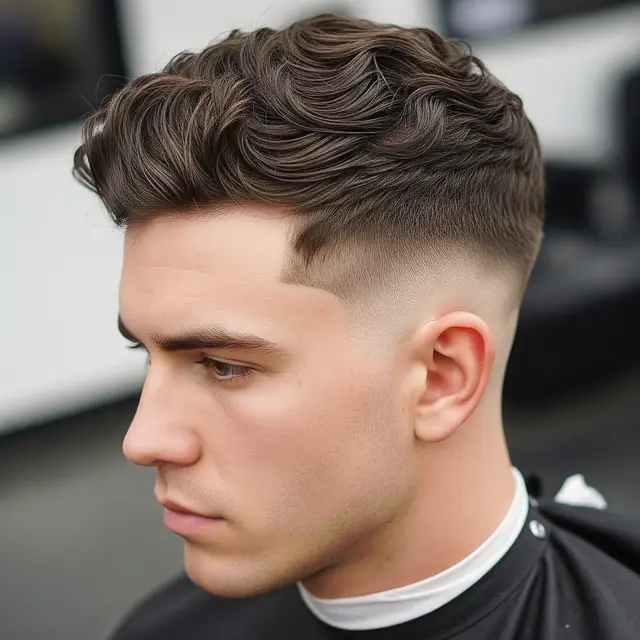 Model rambut pria pendek bergelombang (Image by Gemini AI)