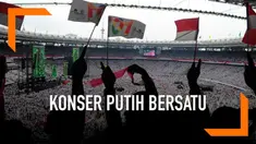 Pasangan Joko Widodo - Ma'ruf Amin gelar kampanye akbar di Stadion Gelora Bung Karno Sabtu (13/4) siang, Dihadiri ribuan pendukungnya yang dominan mengenakan pakaian putih.
