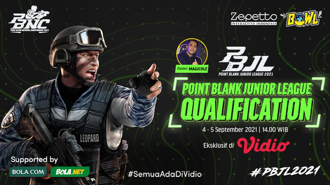 Live Streaming Kompetisi Point Blank Junior League Babak Kualifikasi di Vidio, 4-5 September 2021