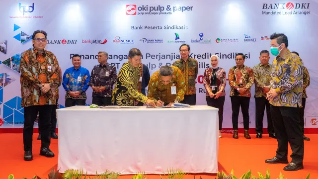 Bank DKI pimpin penyaluran kredit sindikasi senilai Rp1,5 triliun untuk PT Oki Pulp & Paper Mills.