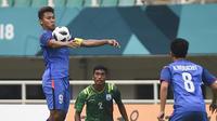 Duel Bangladesh vs Thailand di penyisihan Grup B Asian Games 2018 di Stadion Pakansari, Cibinong, Kamis (16/8/2018). (Bola.com/Dok. INASGOC)