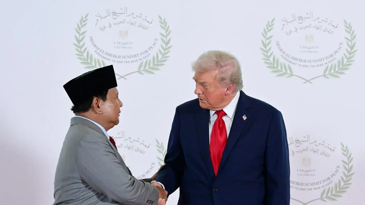 Momen akrab Presiden Prabowo dan Donald Trump