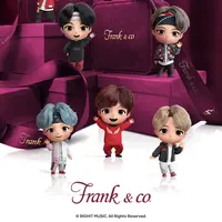 Frank & co. resmi merilis koleksi perhiasan emas dan berlian dengan karakter animasi BTS TinyTAN yang trendi dan menggemaskan (Foto: Instagram Frank & co.)
