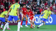 Timnas Indonesia U-17 harus mengakui keunggulan Brasil U-17 dalam laga kedua Grup H Piala Dunia U-17 2025. Bertanding di Lapangan 7 Aspire Zone, Doha, Jumat (7/11/2025) malam WIB. (Dok. PSSI)