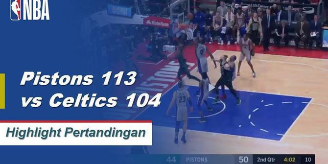 Cuplikan Hasil Pertandingan NBA : Pistons 113 VS Celtics 104