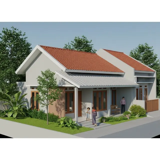 Atap Sandar Sederhana