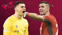 Piala Dunia 2022 - Emiliano Martinez Vs Dominik Livakovic (Bola.com/Bayu Kurniawan Santoso)