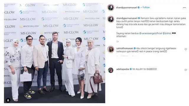 Vanessa Angle dan Suami Tewas Akibat Kecelakaan, Ini 10 Ucapan Duka Para Seleb