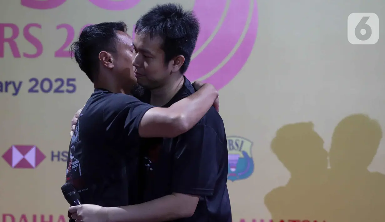 Mohammad Ahsan/Hendra Setiawan mengaku memang ingin mengakhiri karier di Istora Senayan, Jakarta. (Liputan6.com/Herman Zakharia)