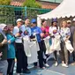 Aktris ternama, Aurelié Moeremans, bersama dengan model dan influencer Sustainable Lifestyle, Valerie Krasnadewi dan Veronika Krasnasari, turut ambil bagian dalam acara Green Diplomacy Weeks atau Pekan Diplomasi Hijau. (Liputan6/Erina Putri)