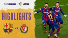 Berita video highlights Liga Spanyol 2020/2021, antara Barcelona melawan Real Valladolid yang berakhir dengan skor 1-0, di mana pencetak gol penentu adalah Ousmane Dembele, Selasa (6/4/2021) dinihari WIB.