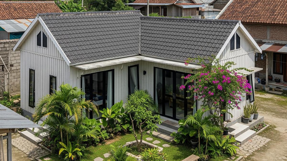 9 Rumah Kecil Scandinavian di Desa dengan Kebun Belakang Mini, Harmoni Minimalis