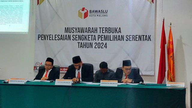 Sidang Sengketa Hasil Verifikasi Calon Jalur Perseorangan Pilkada Kota Malang Mulai Digelar