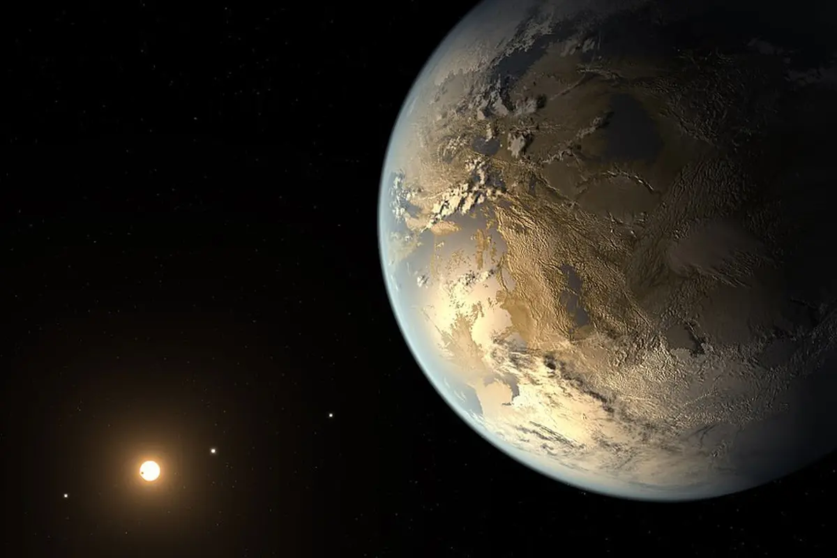 Ilustrasi planet alien Kepler-186f yang diyakini sebagai kembaran Bumi (NASA Ames/SETI Institute/JPL-Caltech)
