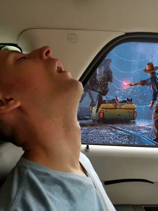 foto pria tidur diedit netizen (Boredpanda)