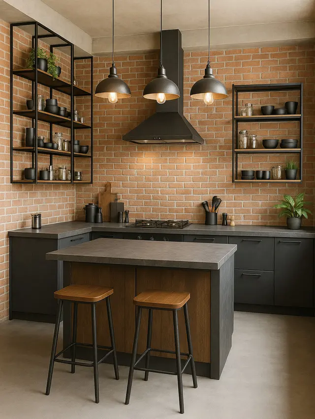 Model Rumah 6x9 dengan Dapur Terbuka Idaman Ibu-ibu Muda (Image by ChatGPT)
