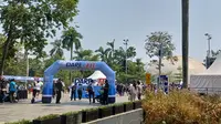 Acara Dare to Be Fit di Senayan Park, Jakarta, Sabtu (21/10/2023), yang digelar oleh PT AXA Mandiri Mandiri Financial Services. (Maulandy/Liputan6.com)