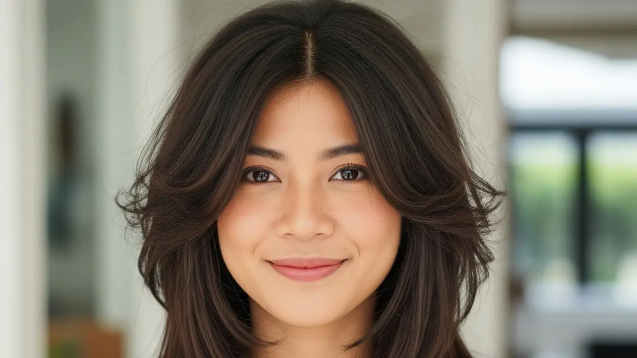 Model Rambut Wanita Panjang Layer Cut.