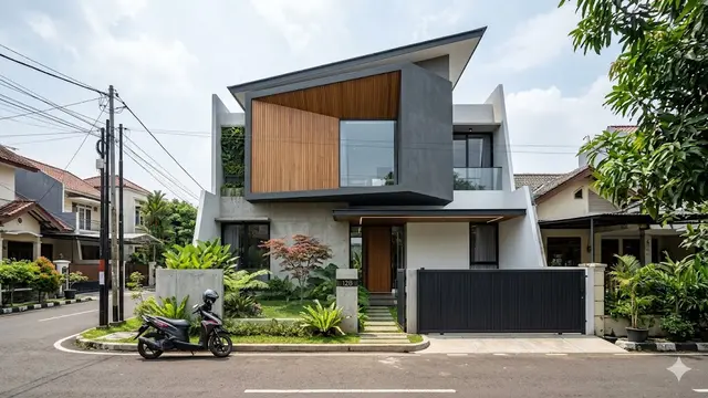 Model Fasad Rumah yang Langsung Mencuri Perhatian dari Jalan