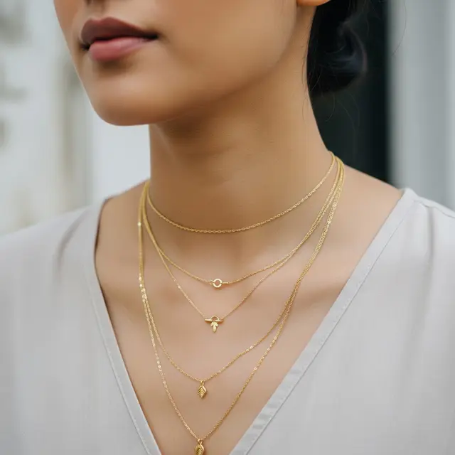 9 Inspirasi Kalung Emas Layering yang Lagi Hits, Tampil Modis dan Berkelas