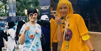 Terverifikasi&nbsp;TEUME, sebutan penggemar Treasure, Dinda hadir dua hari berturut-turut di konser Treasure. Ia pun tampil totalitas dengan pakainnya. Credit: Instagram/(@dindakanyaa)