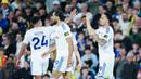 Leeds unggul sembilan poin dari zona degradasi dengan hanya tiga laga tersisa musim ini. (Martin Rickett/PA via AP)
