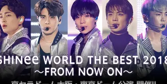 Pada 17 Februari lalu, SHINee menggelar konser pertama mereka di Jepang. Konser ini sendiri merupakan konser pertama mereka setelah meninggalnya Jonghyun pada Desember 2017 lalu. (Foto: shineeusa.net)
