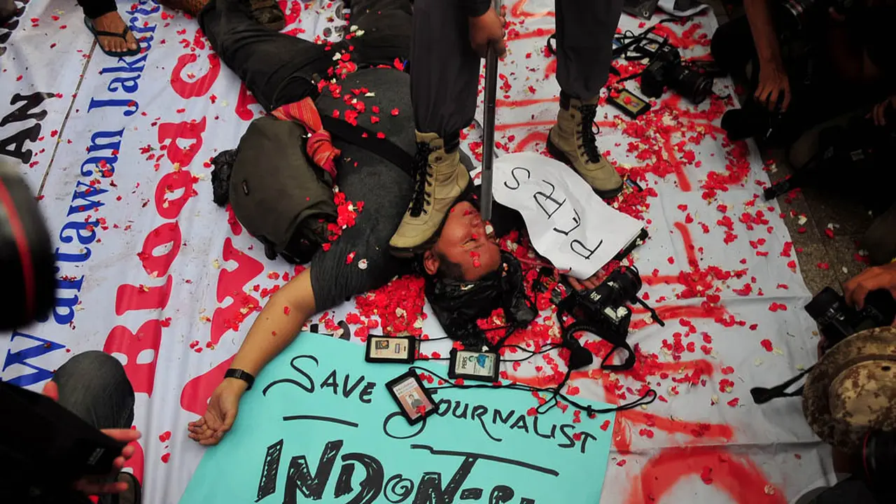 Demo Tolak Kekerasan terhadap Wartawan