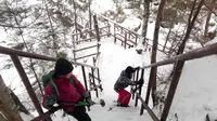 Kawasan Norikura-kongen bisa menjadi salah satu opsi anda untuk berwisata musim dingin di Jepang. Norikura terletak di Perfektur Nagano berjarak sekitar 50 kilometer dari Matsumoto (Andry Haryanto/Liputan6.com)