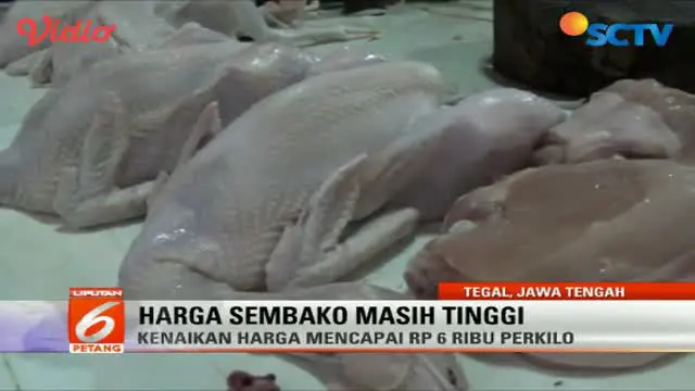 Harga 1 Kilogram ayam masih bertahan pada angka Rp 35 ribu atau naik Rp 7 ribu dibanding sebelumnya.