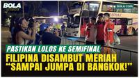 Momen hangat terlihat dari para pemain Filipina setelah mengalahkan Timnas Indonesia U-22 dalam laga Grup C cabang sepak bola SEA Games 2025, Senin (08/12/2025). Mereka tampak mendapatkan sambutan meriah dari fans dan keluarga mereka yang menonton la...