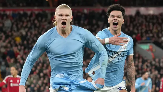 Foto: Liverpool Kena Comeback Manchester City, Haaland Sang Penentu Kemenangan