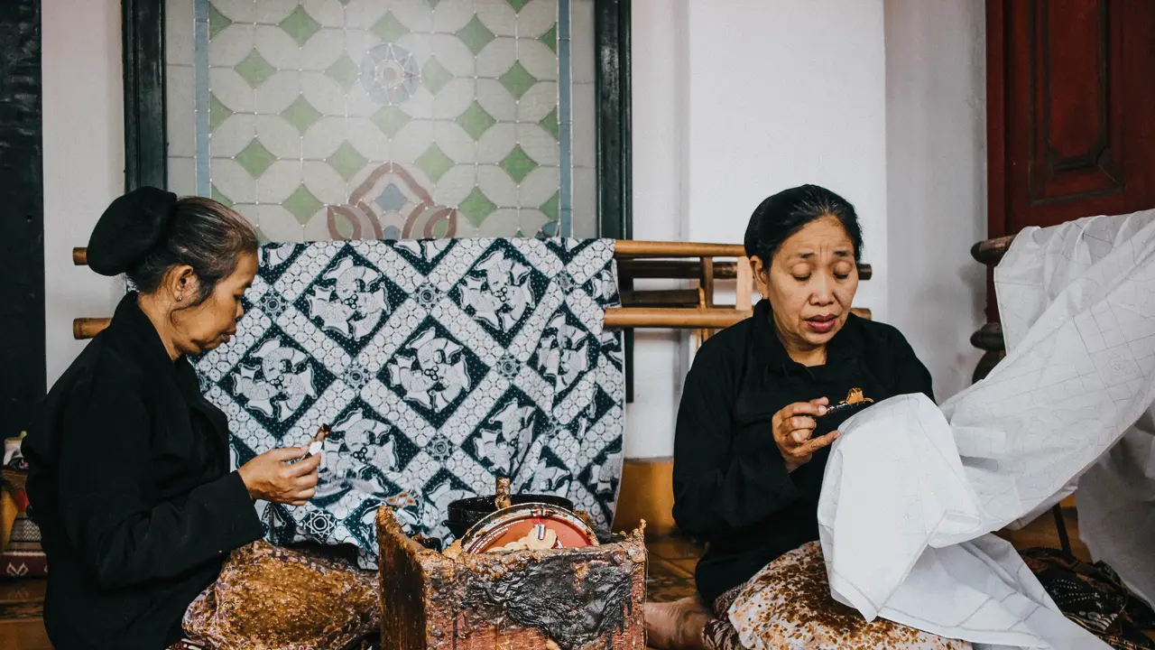 Contoh ilustrasi batik di Solo