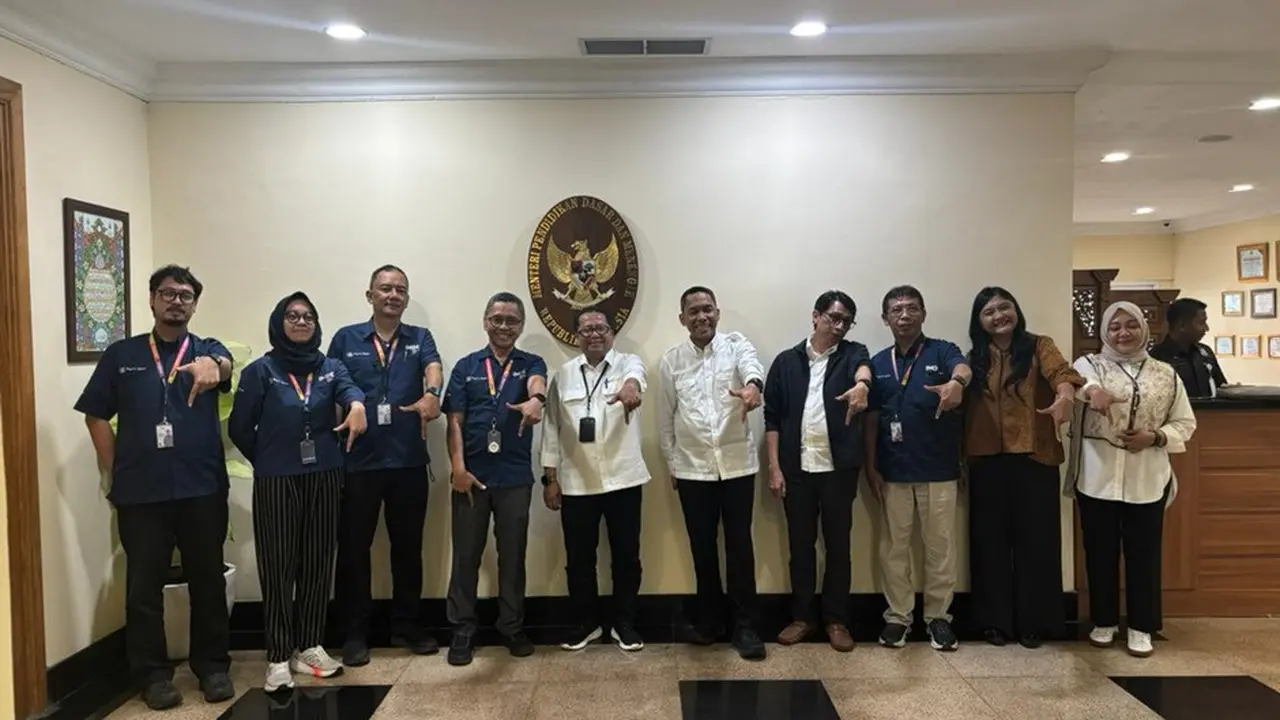 IMDE melakukan kunjungan dan audiensi ke Kementerian Pendidikan Dasar dan Menengah (Kemendikdasmen), Selasa (12/5/2026).