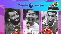 Premier League - Sepatu Emas - Mohamed Salah, Son Heung-min, Cristiano Ronaldo (Bola.com/Adreanus Titus)