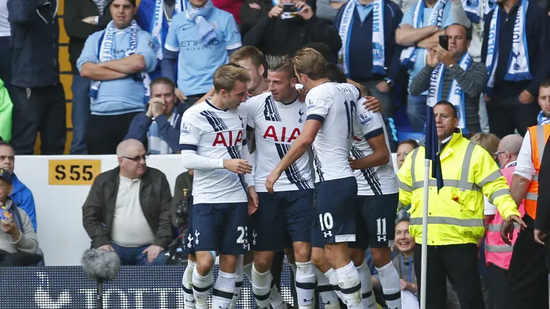 Selebrasi Tottenham Hotspur (Liputan6)