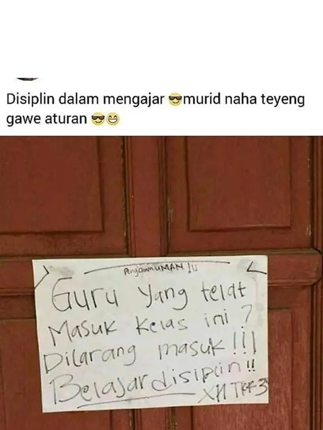 6 Peraturan di Kelas Ini Kocak Banget, Penuh Perhitungan