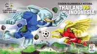  Thailand vs Indonesia (Liputan6.com/Abdillah)