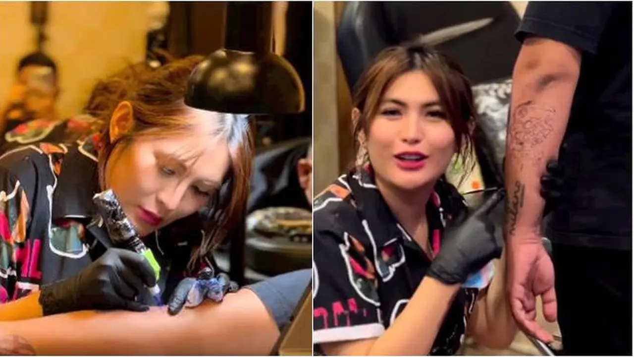 Punya Bakat Seni, Ini 7 Potret Angela Lee yang Jadi Seniman Tato