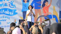 Penyandang Difabel dan Masyarakat Senam Bersama di SAIK 2018