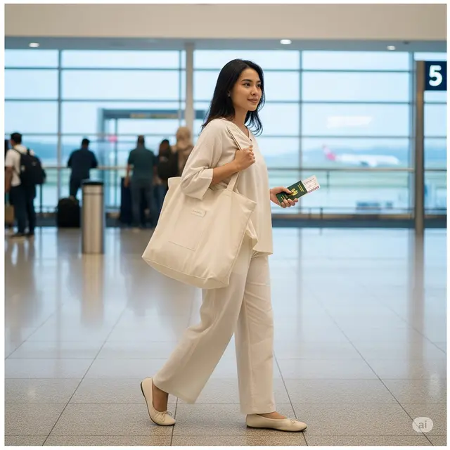 6 Outfit Bandara Super Kece dan Nyaman, Tampil Modis Tanpa Ribet