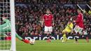 Ronaldo mendapat banyak pujian karena dia mencetak gol penentu kemenangan United. Tapi, jika bukan karena David de Gea yang berada di bawah mistar, United mungkin kebobolan lebih banyak gol. (AP/Dave Thompson)