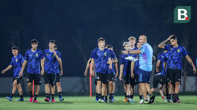 Foto: Keseruan Latihan Timnas Argentina U-17 Jelang Laga Panas Melawan Brasil di Perempat Final Piala Dunia U-17 2023