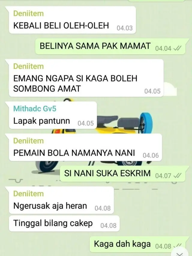 6 Chat Berbalas Pantun Kocak Ini Ujungnya Bikin Jengkel