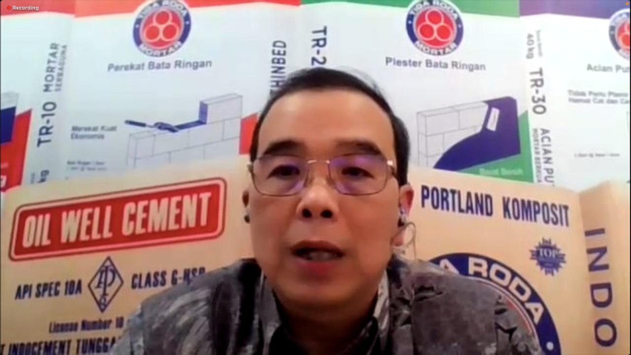 Paparan publik PT Indocement Tunggal Prakarsa Tbk (INTP), Kamis (30/3/2023). (Foto: tangkapan layar/Pipit I.R)