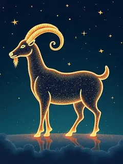 logo ramalan zodiak capricorn (sumber: AI generated)