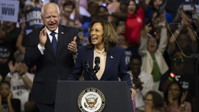 Kamala Harris Pilih Tim Walz Sebagai Pasangan Cawapres AS